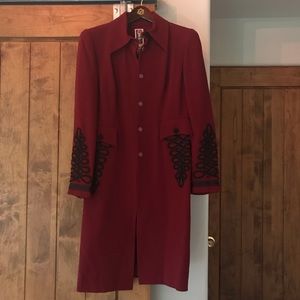 Maroon Peacoat